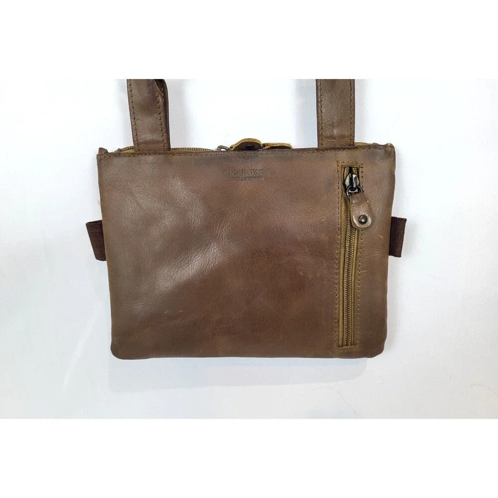 Juzar Tapal Leather Clip Waist Hip Belt Bag Crossbody Strap Unisex